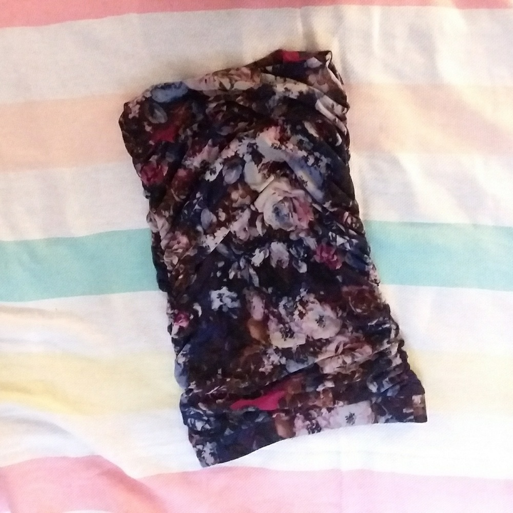 Cache Ruched Floral Skirt